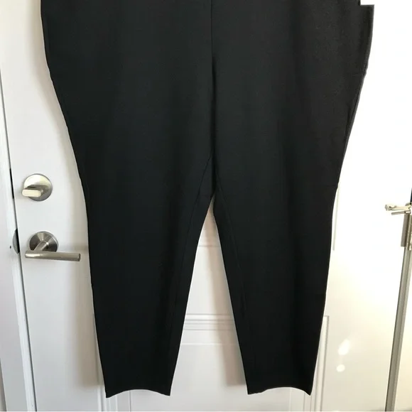 INC Women's Classic Black Mid Rise Skinny Leg Regular Fit Pants + size 28W NWT - Picture 6 of 16